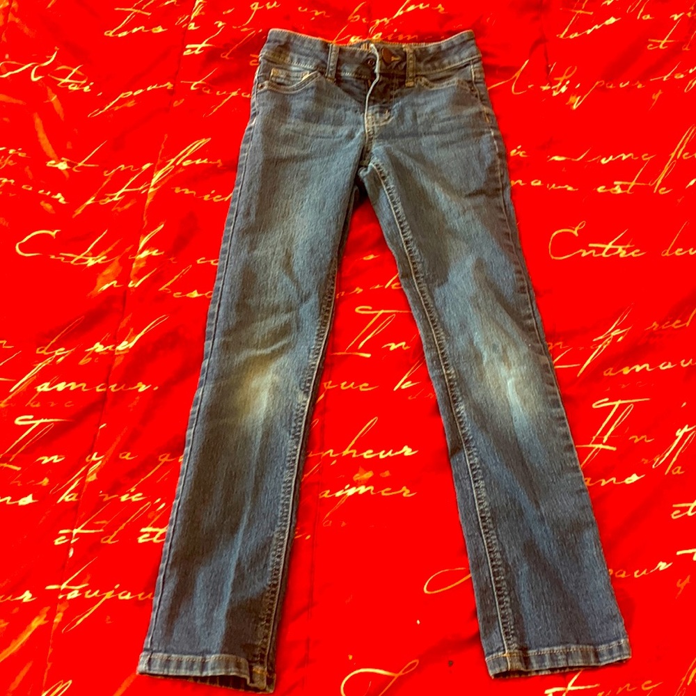 Girls, slim, fit mid rise size 8 dark jeans